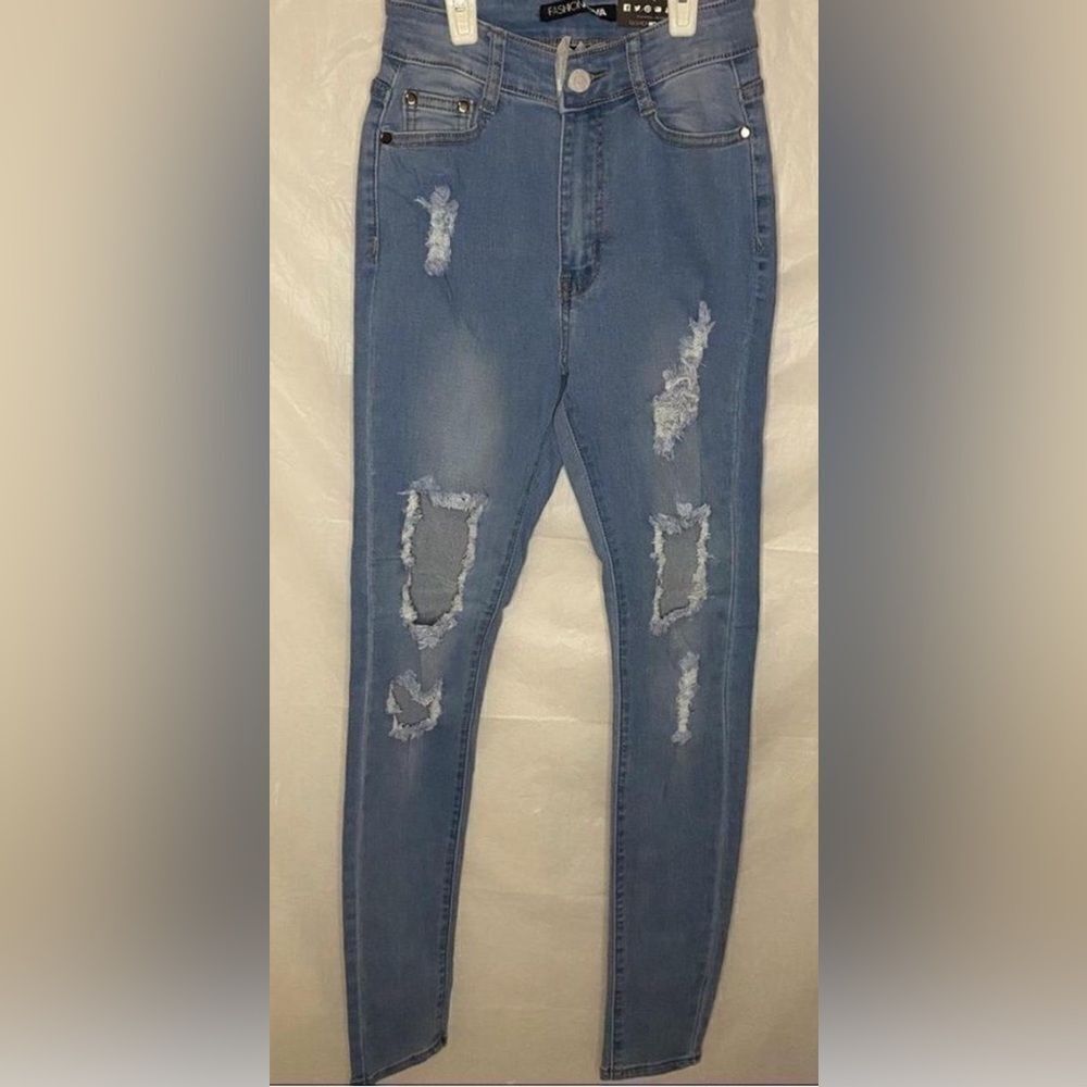 Medium Wash Blue Jeans Size 1 - Picture 1 of 4